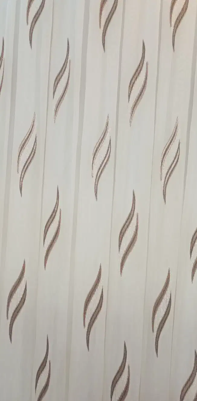 فروش پرده حریر با یالان قهوه ای زیبا|پرده، رانر، رومیزی|شاهرود, |دیوار