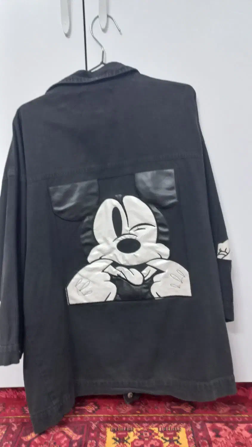 مانتو میکی موز مشکی|لباس|املش, |دیوار