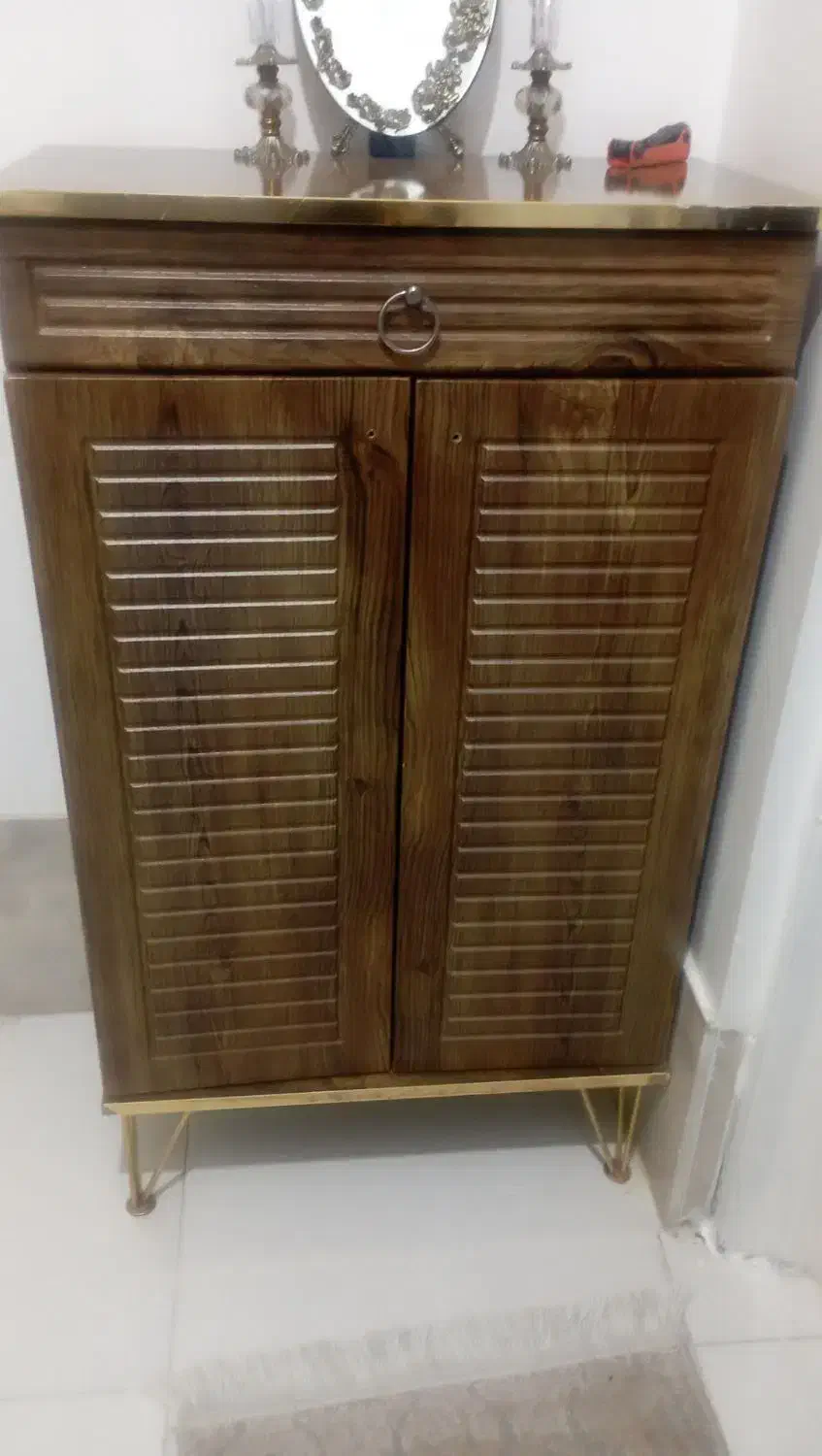 زیر تلویزیون دو عدد با جا کفشی|جاکفشی، کمد، دراور|خزل, |دیوار