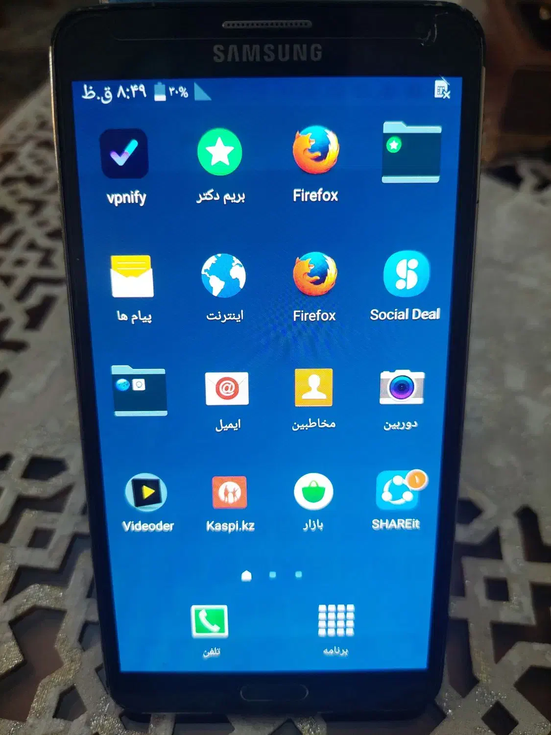 گوشی سامسونگ نوت ۳ کارکرده و سالم با قلم|موبایل|تهران, تهراننو|دیوار
