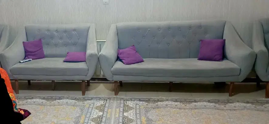 مبل ۷نفره کارکرده|مبلمان خانگی و میز عسلی|مهاجران, |دیوار