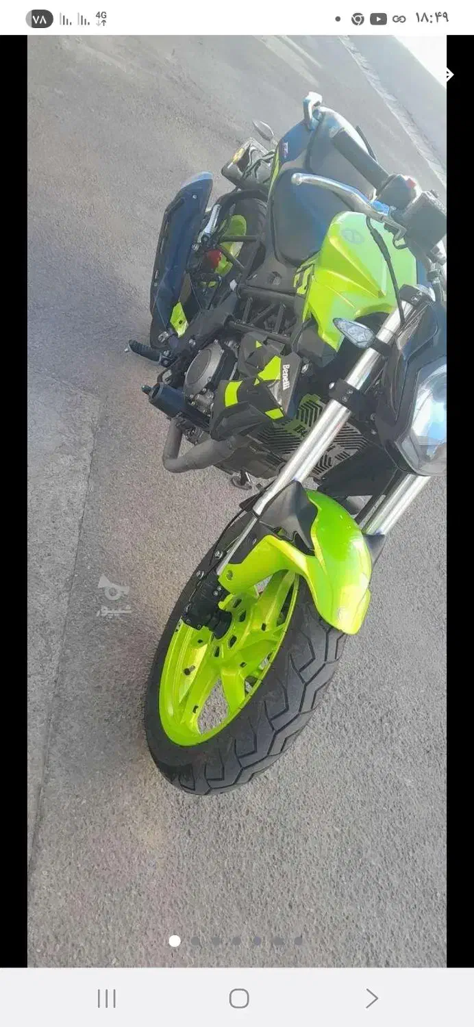 بنلی ۲۵۰      ۶۰۰۰ کار|موتورسیکلت|پاکدشت, حصار امیر|دیوار