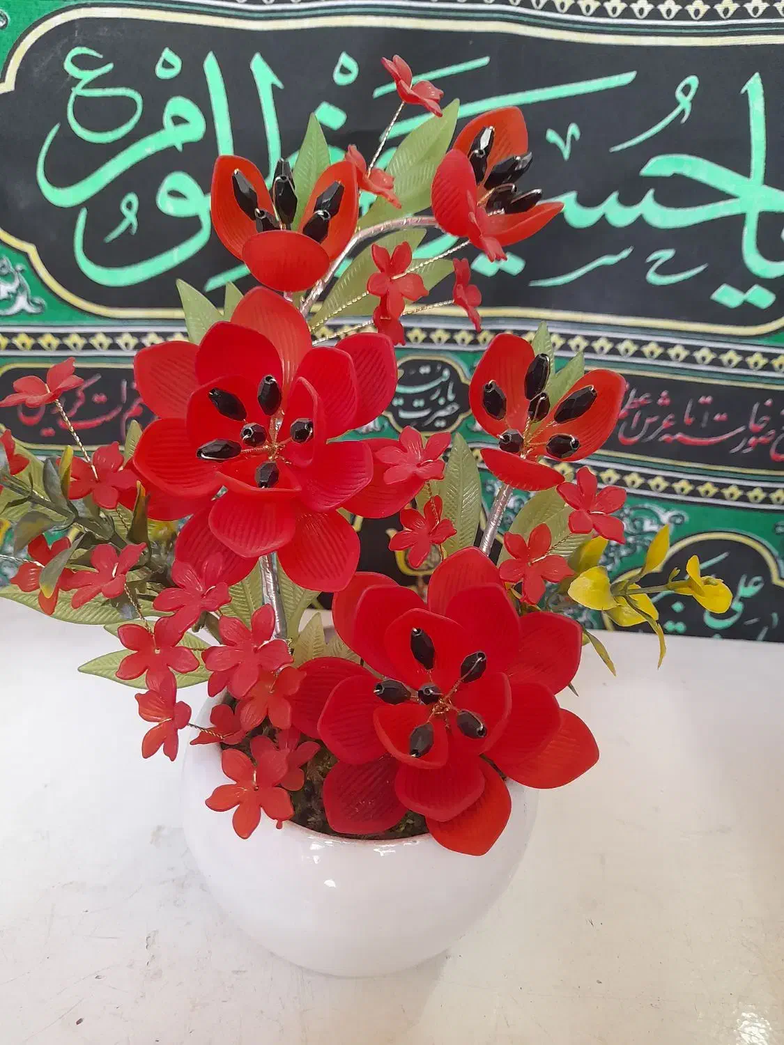 گلبرگ کریستالی عمده وجزیی|گل مصنوعی|لنگرود, |دیوار