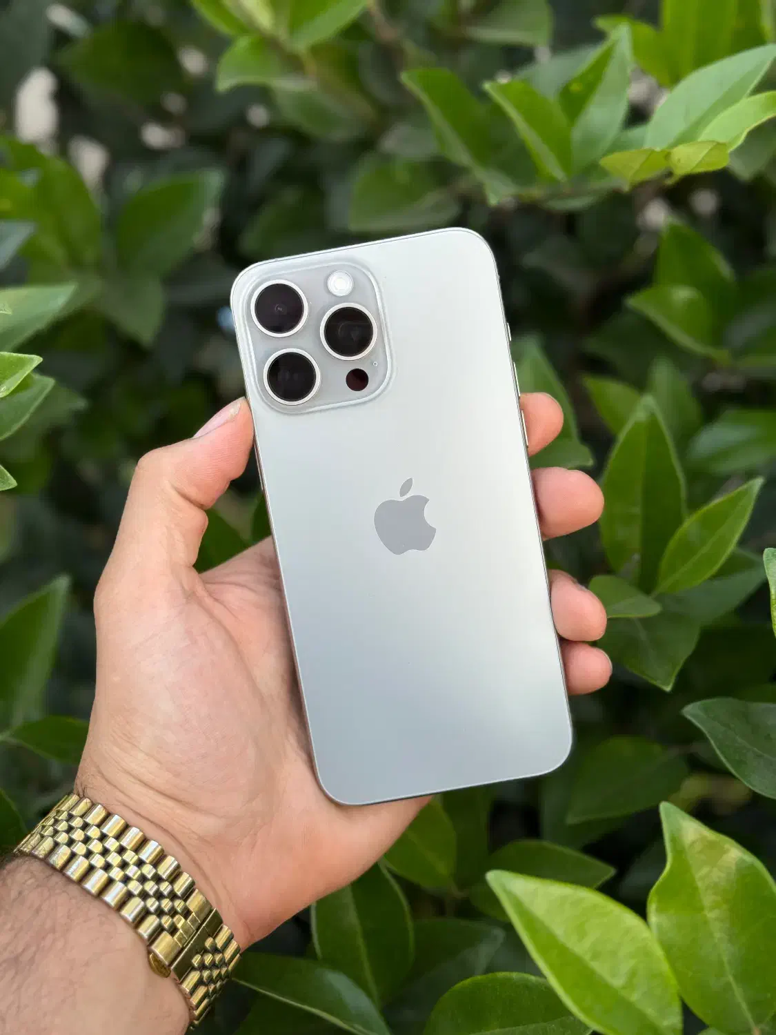 iPhone 15 ProMax 256 ZAA نچرال تیتانیوم 45بار شارژ|موبایل|رشت, یخسازی|دیوار