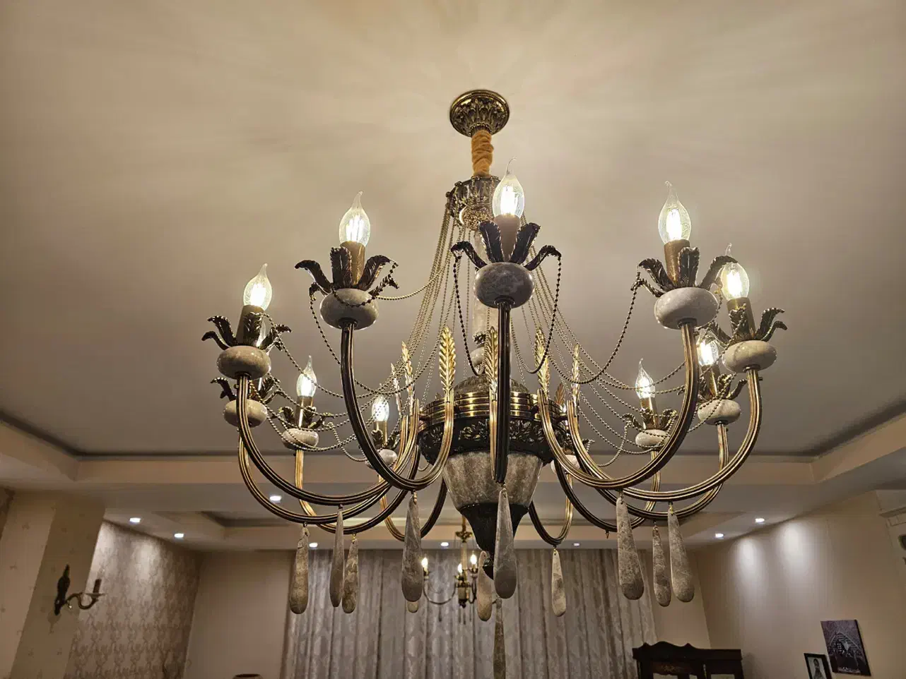 لوستر دیوارکوب لاین نوری|لوستر و چراغ آویز|خرمآباد, |دیوار