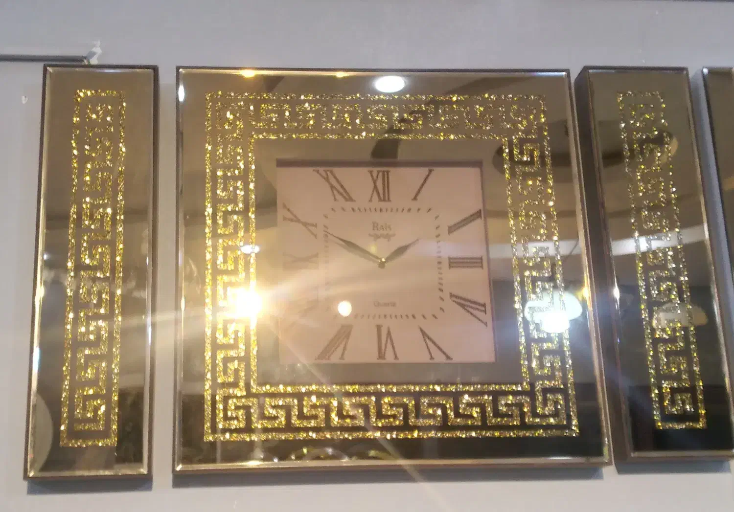 ساعت دیواری اینه ایی 3 تیکه|ساعت دیواری و تزئینی|گرگان, |دیوار