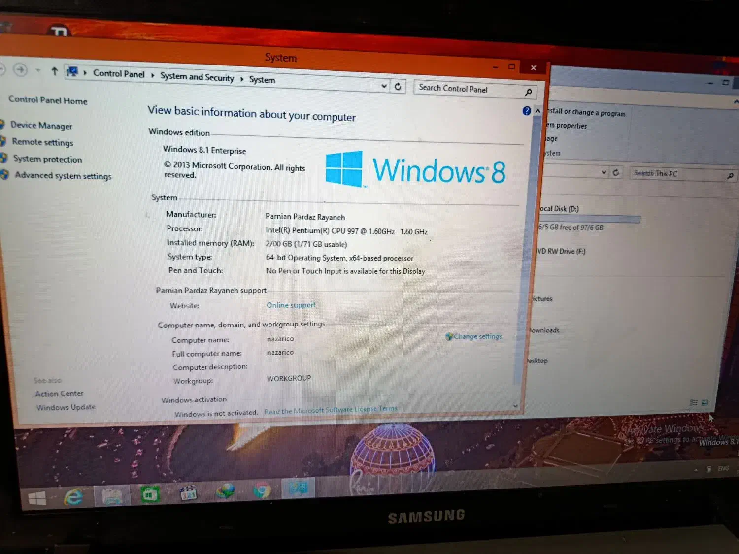 لب تاب سامسونگ تخفیف جزعی|رایانه همراه|مشگین شهر, |دیوار
