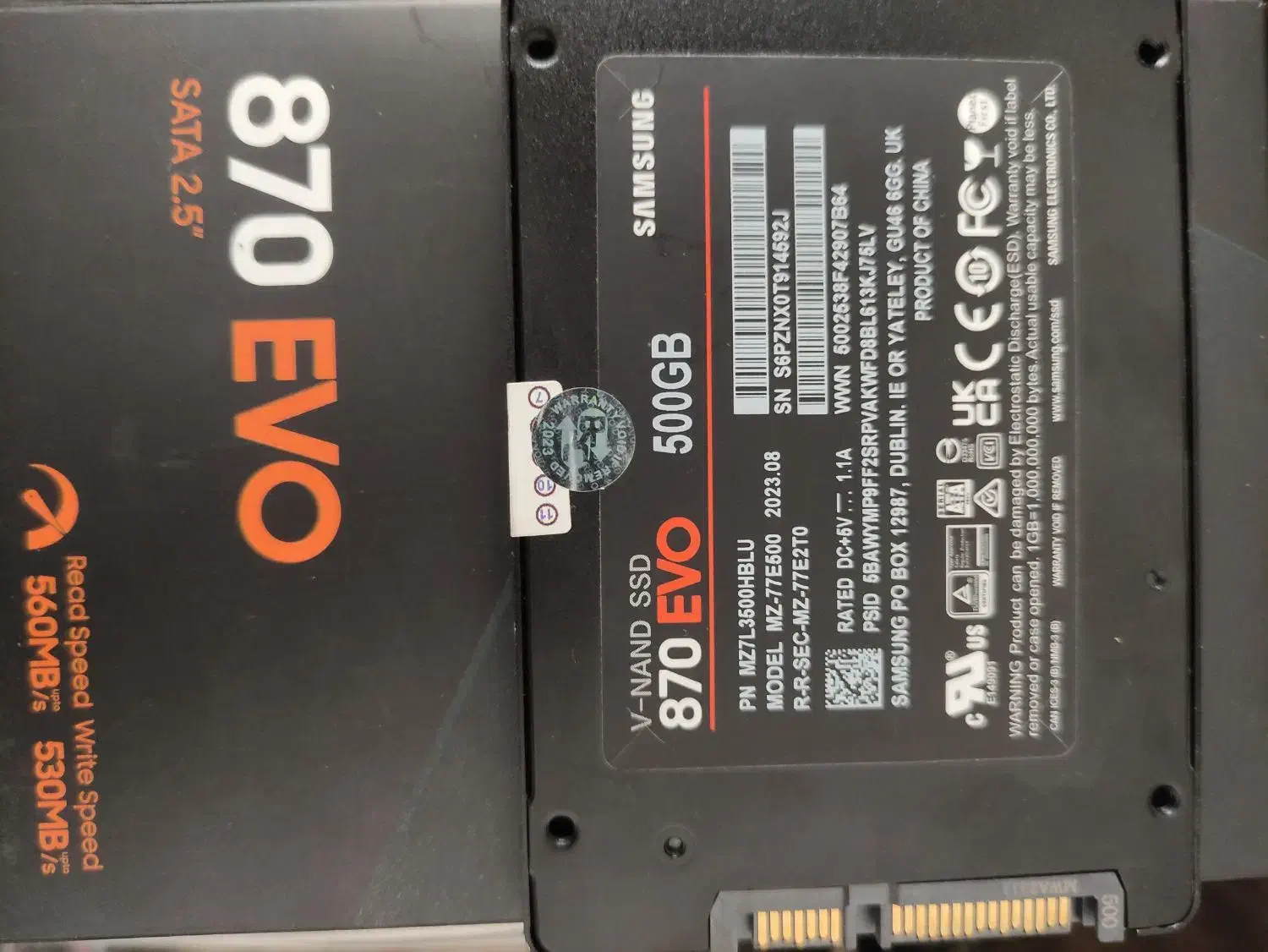 هارد ssd 500G samsung evo فقط ده روز کارکرده|قطعات و لوازم جانبی رایانه|تهران, افسریه شمالی|دیوار