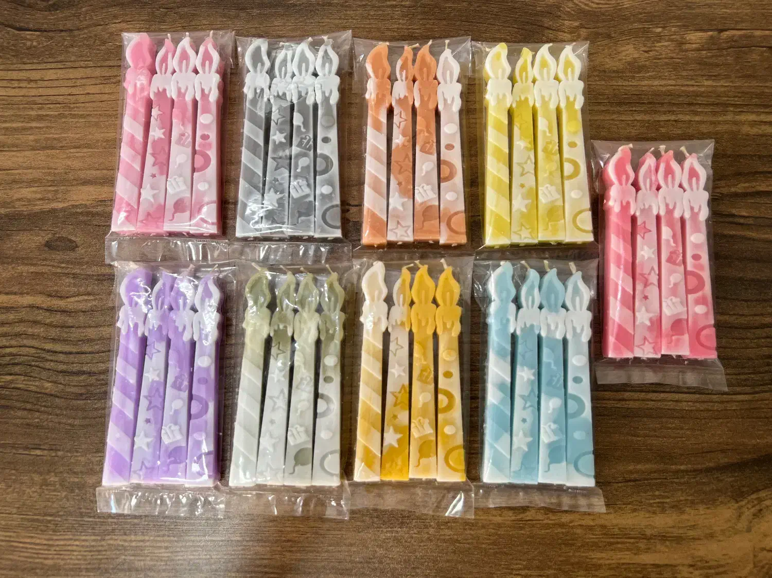 پک چهارتایی شمع تولدی ابرنگی|صنایع دستی و سایر لوازم تزئینی|خمینیشهر, |دیوار