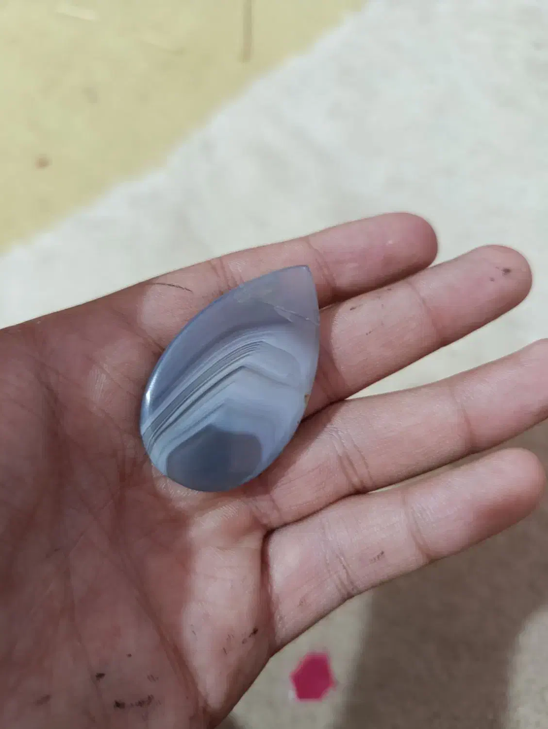 نگین گردنبند زیبا عقیق دو رنگ|جواهرات|رفسنجان, |دیوار