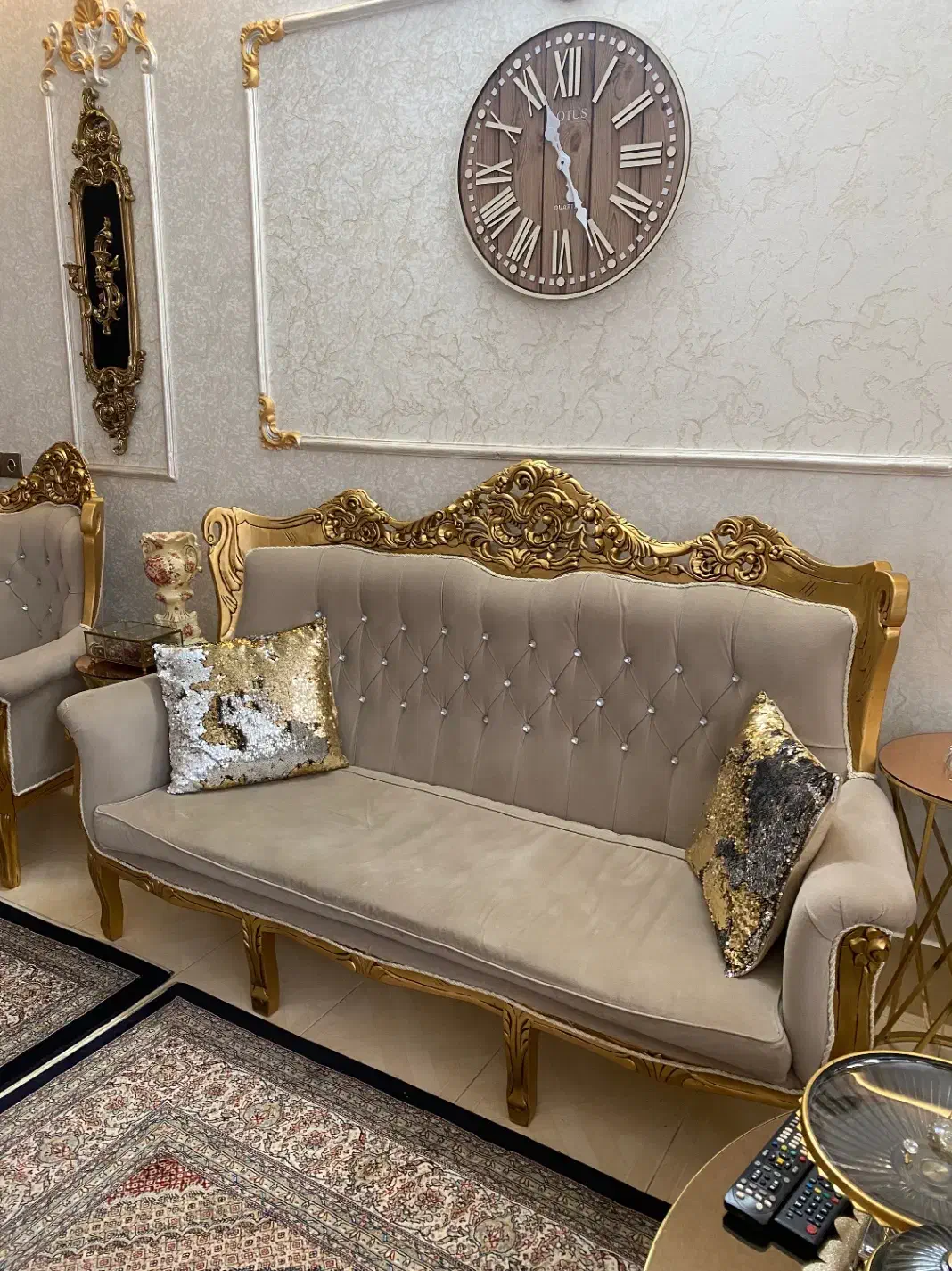 مبل سلطنتی|مبلمان خانگی و میز عسلی|خوی, |دیوار