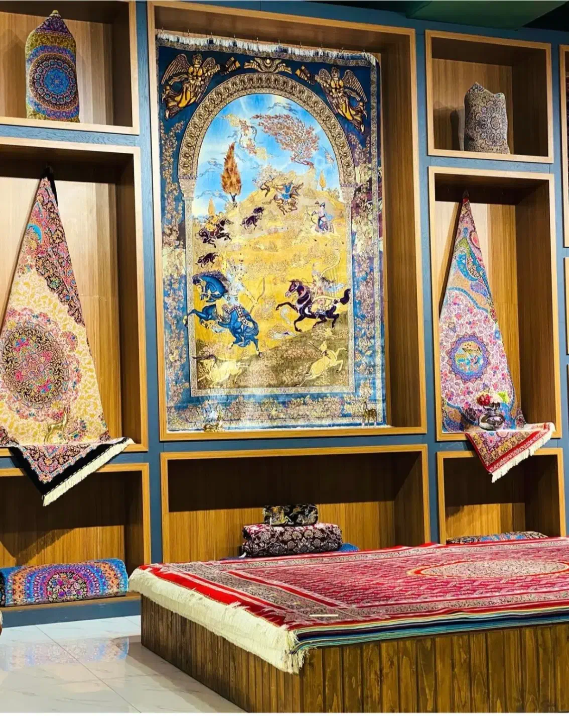 فرش وینتیج افشان دودی طلایی ۵۵۰۰|فرش|شیراز, عادل آباد|دیوار