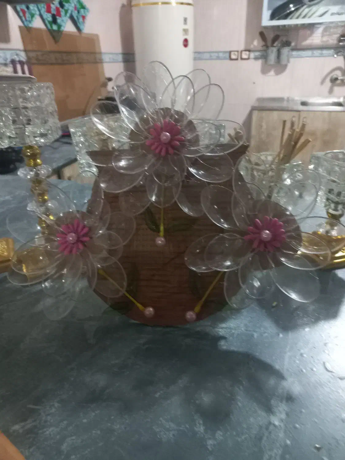 گل های قشنگه|گل مصنوعی|یاسوج, |دیوار