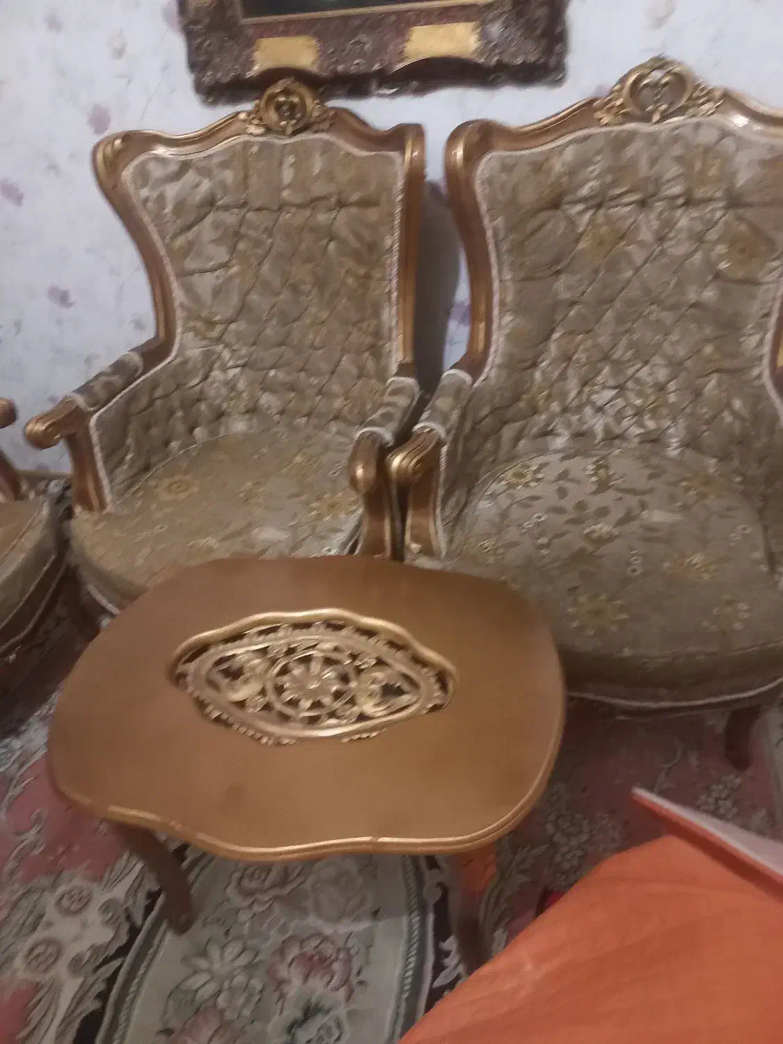 مبل ۹نفره سلطنتی|مبلمان خانگی و میز عسلی|سهند, |دیوار