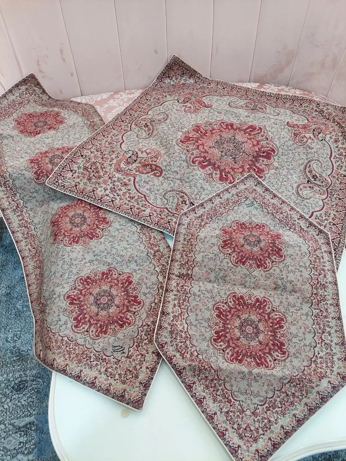 روتختی ترک مناسب عروس نو و آکبند رومیزی ترمه اطلسی|سرویس روتختی|تهران, هفت حوض|دیوار