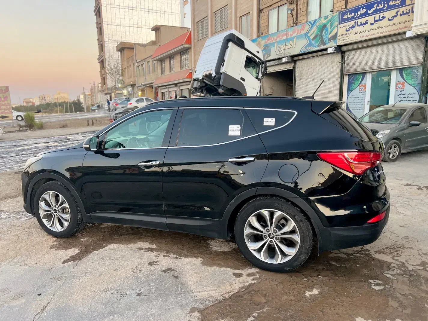 سانتافه مشکی2015 فول کامل|خودرو سواری و وانت|کرمانشاه, |دیوار