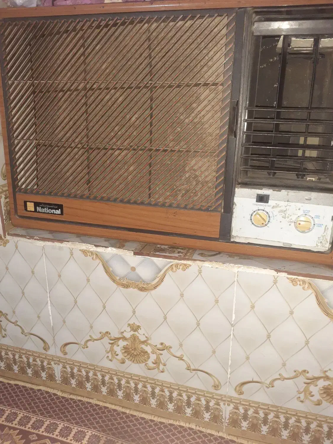 کولر گازی پنجره ای ناسیونال ژاپنی|کولر گازی و فن‌کوئل|نگین شهر, |دیوار