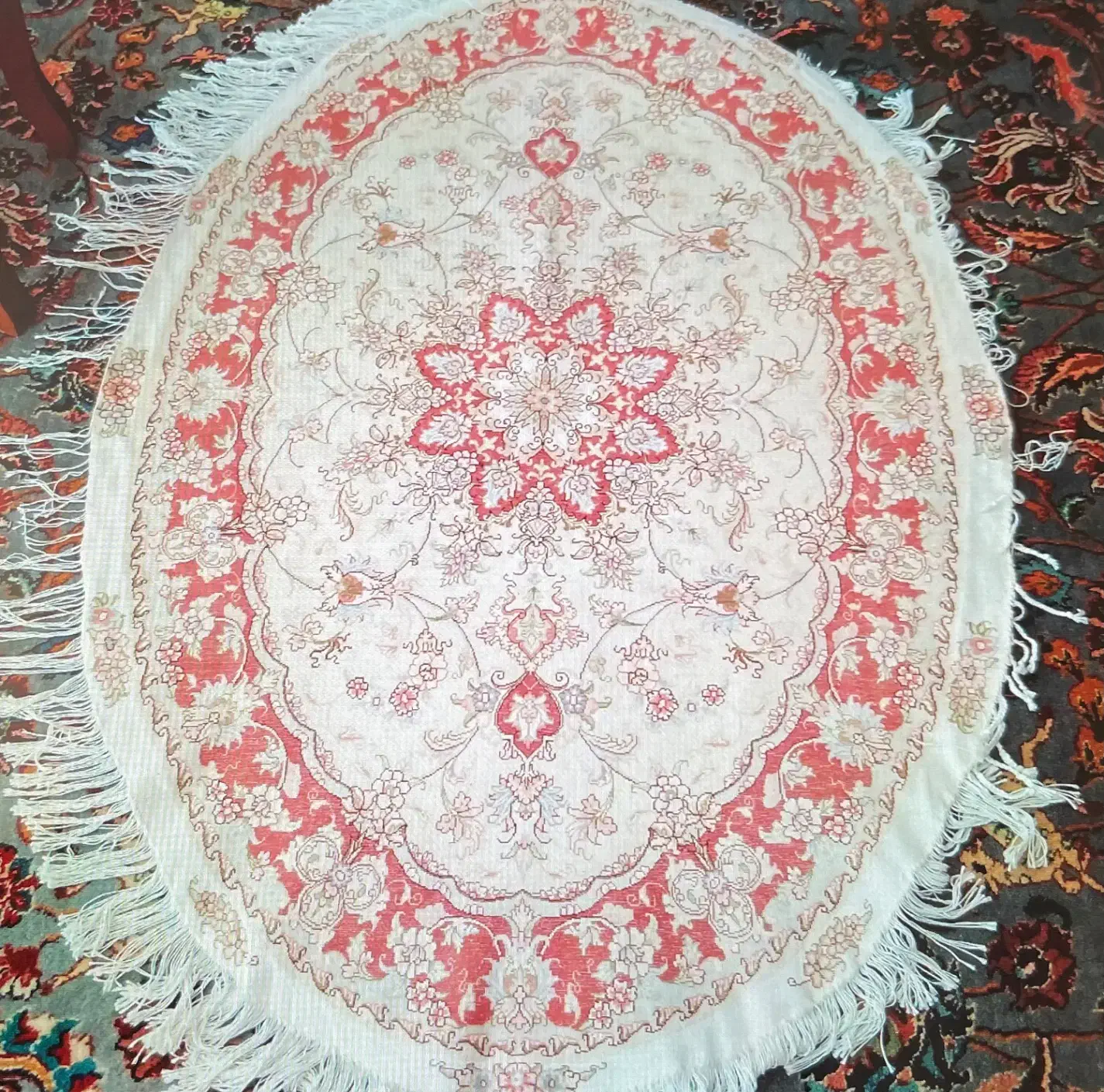 زرنیم بیضی شکل|فرش|تبریز, |دیوار