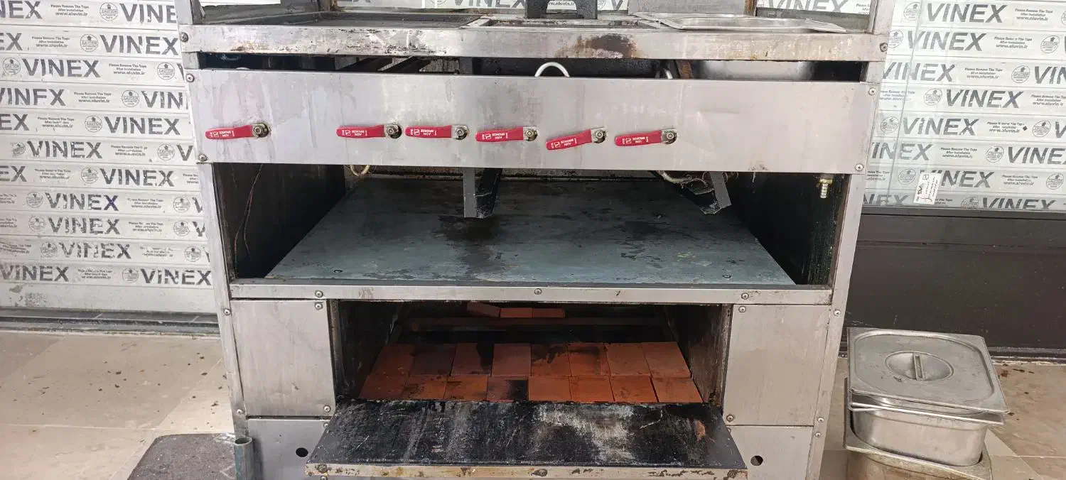 گاز فر ساندویچی سرخ کن اجاق گاز خطی 5 کاره صنعتی|کافی‌شاپ و رستوران|نسیم‌شهر, |دیوار