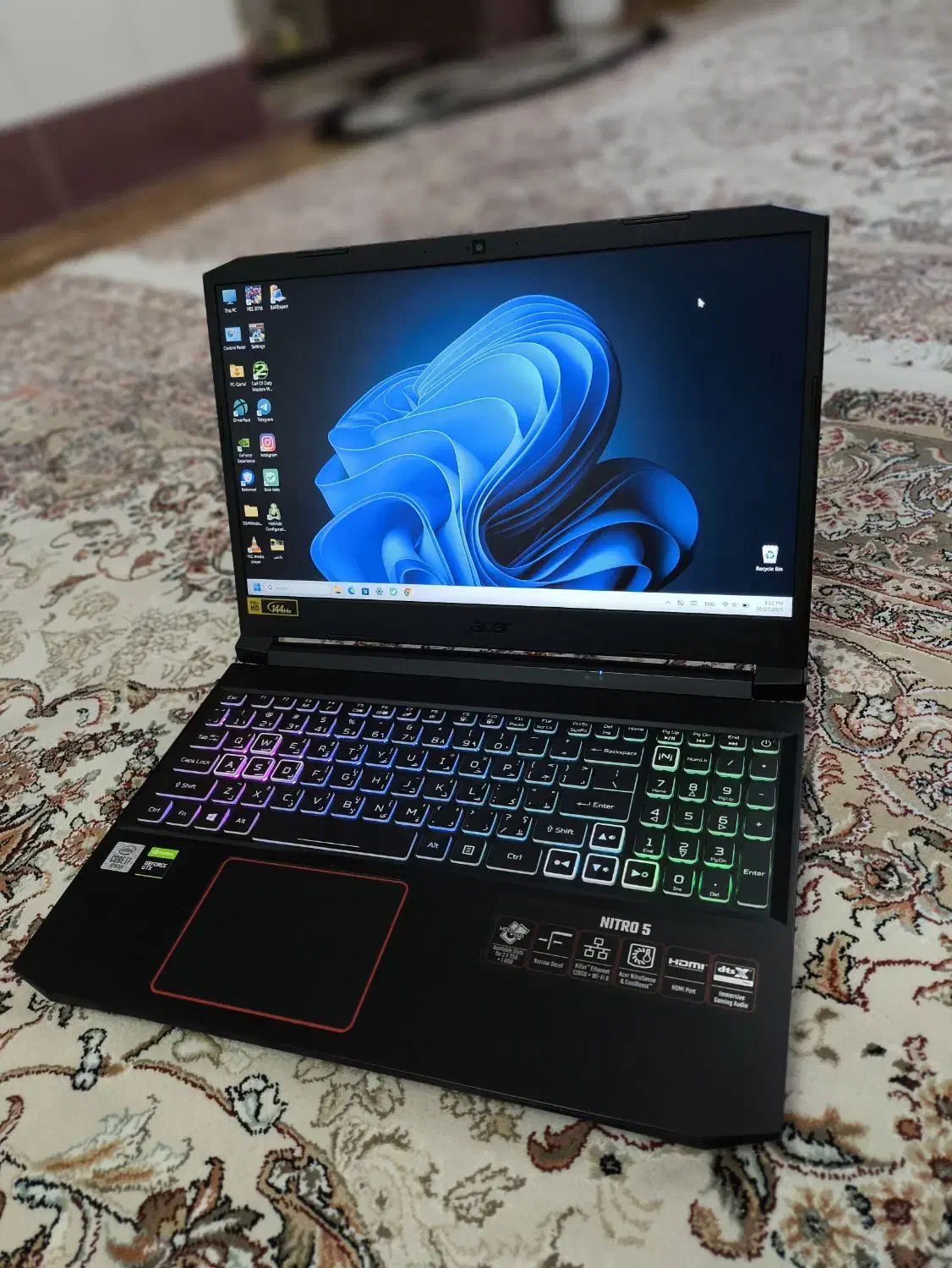 لپتاپ گیمینگ acer nitro5 an515 هیولا|رایانه همراه|تبریز, |دیوار