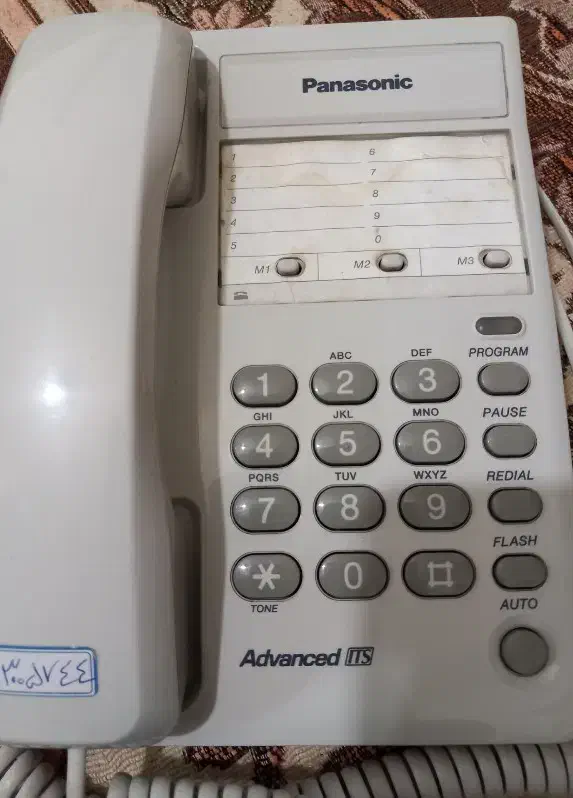 تلفن ساده ی پاناسونیک|تلفن رومیزی|میانه, |دیوار