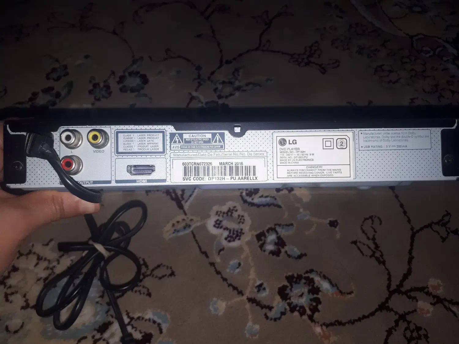 دی وی دی ال جی نو|پخش‌کننده DVD و ویدیو|هشتگرد, شهرک بوستان|دیوار