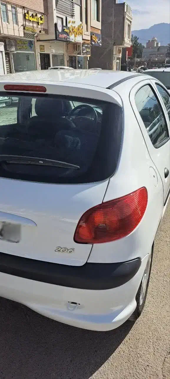 پژو۲۰۶سفید tu31401|خودرو سواری و وانت|بیرجند, |دیوار