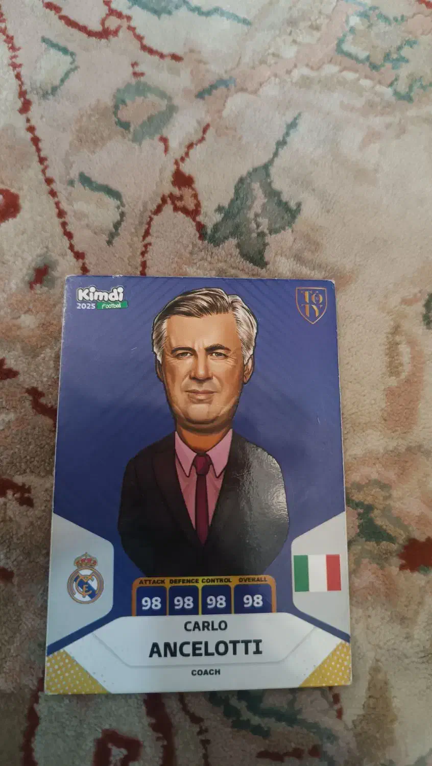 کارت مربی پرمیوم تونی کارلو انجلوتی|کلکسیون و سرگرمی|گنبد کاووس, |دیوار