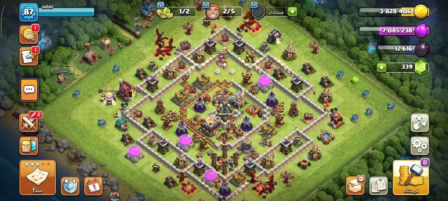 اکانت کلش اف کلنز رایگان از تان۹تا ۱۵موجوده|کنسول، بازی ویدئویی و آنلاین|اردستان, |دیوار