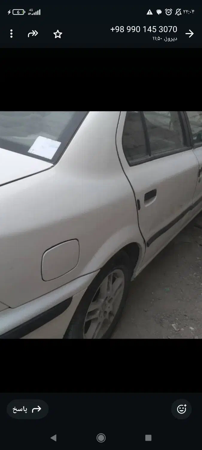 سلام سمند مدل 88 رنگ سفید|خودرو سواری و وانت|برخوار, |دیوار