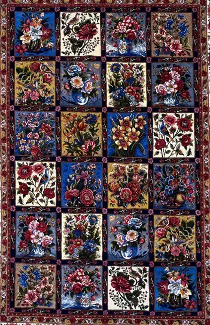 فرش دستبافت بختیار طرح خشت شیدا جف ۶ متر|فرش|تهران, نارمک|دیوار