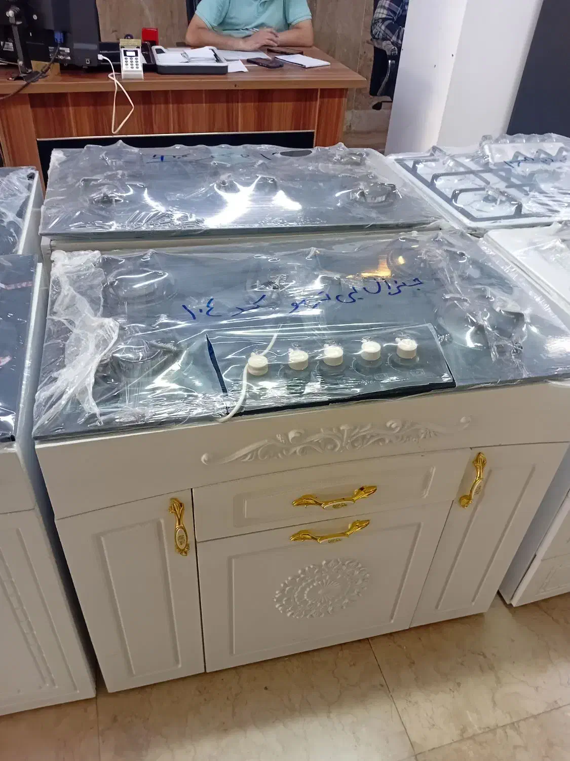 اجاق گاز ام دی اف ۵شعله جنرال استیل و شیشه ای|اجاق گاز و لوازم برقی پختوپز|آستارا, |دیوار