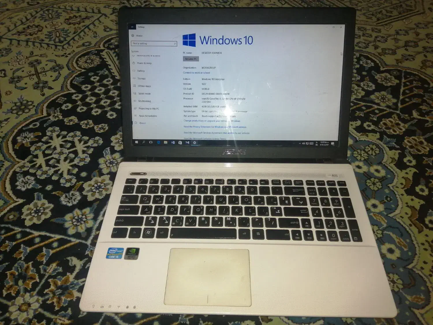 لپ تاپ  asus k55|رایانه همراه|یاسوج, |دیوار