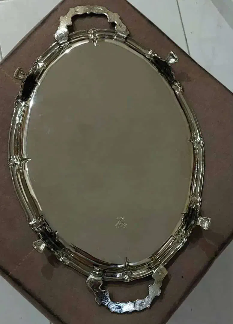 سینی سیلور نقره ای قدیمی در حدنو مارک الماس|کلکسیون اشیاء عتیقه|تهران, زنجان جنوبی|دیوار