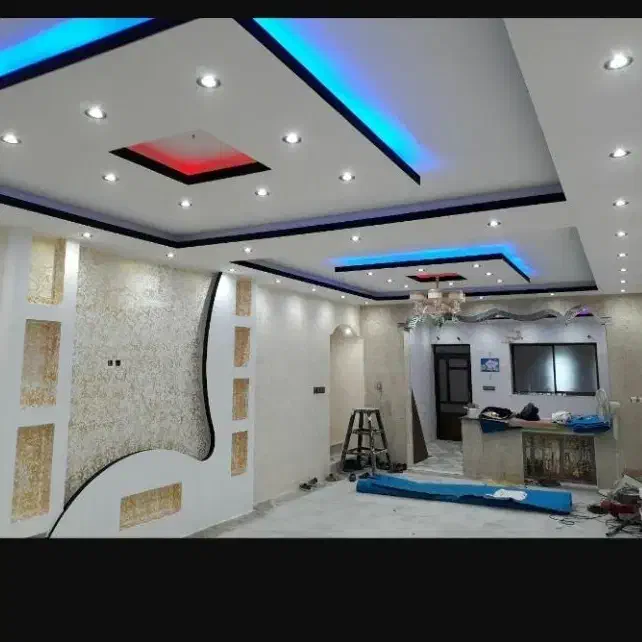 اجرای نقاشی کنیتکس رنگهای سلولزی و متالیک|خدمات پیشه و مهارت|رشت, رودباری|دیوار