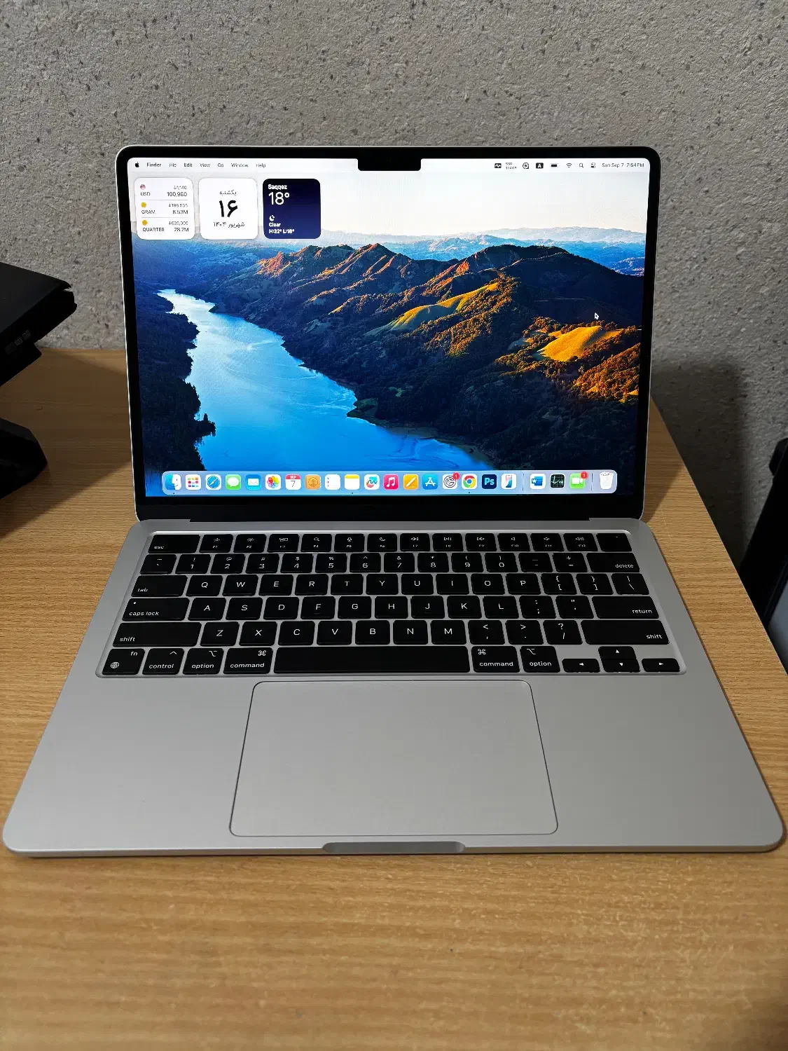 مک بوک - Mac Air 2022 M2 باتری 100%|رایانه همراه|سنندج, |دیوار