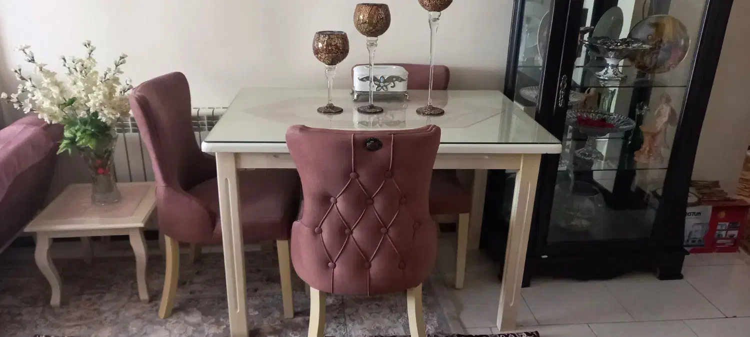 میز غذاخوری ۴نفره چوبی|میز و صندلی غذاخوری|پردیس, فاز ۱۱|دیوار