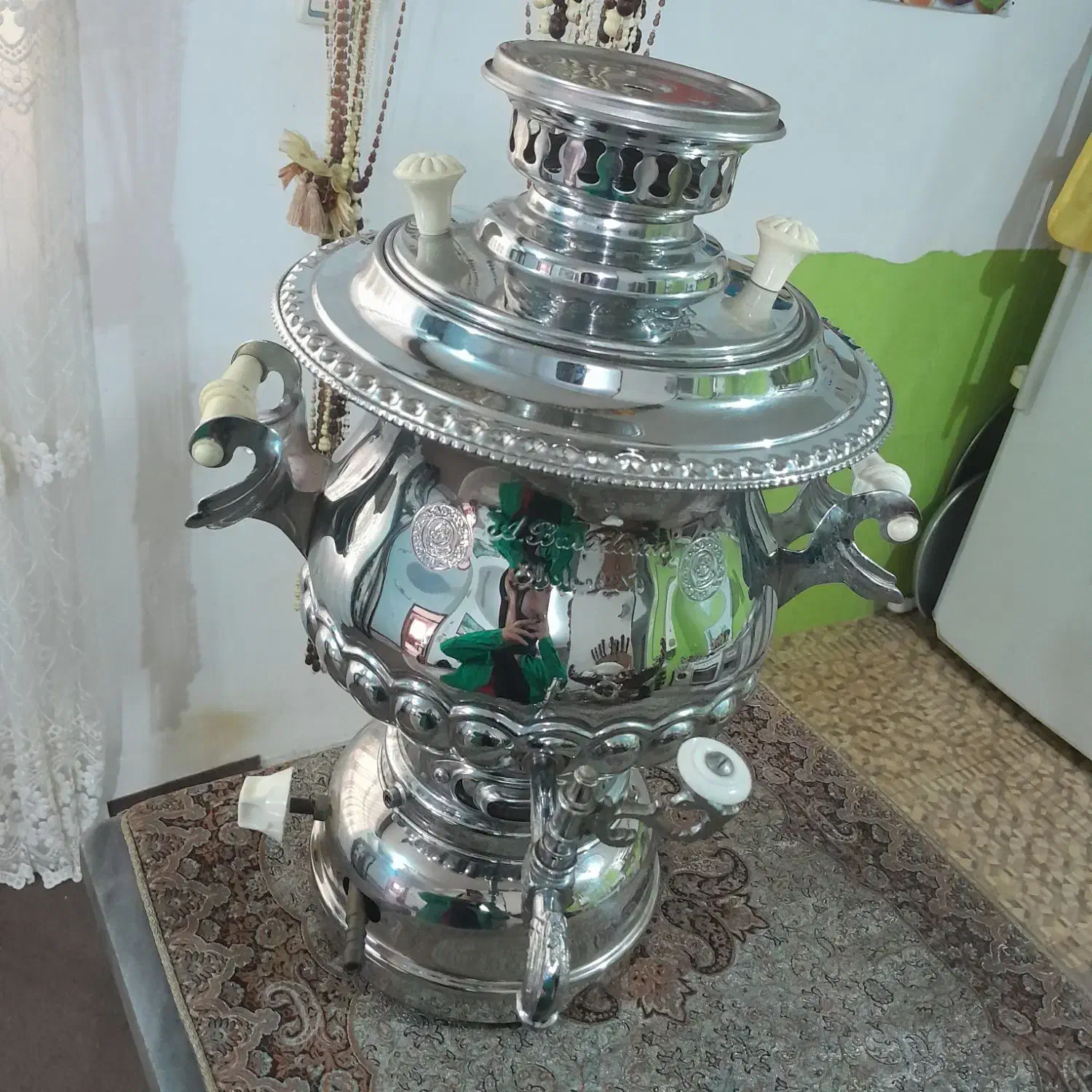 سماور کاملا سالم.نو.بدون حتی یک بار استفاده.|سماور، چای‌ساز، قهوه‌ساز|لنگرود, |دیوار