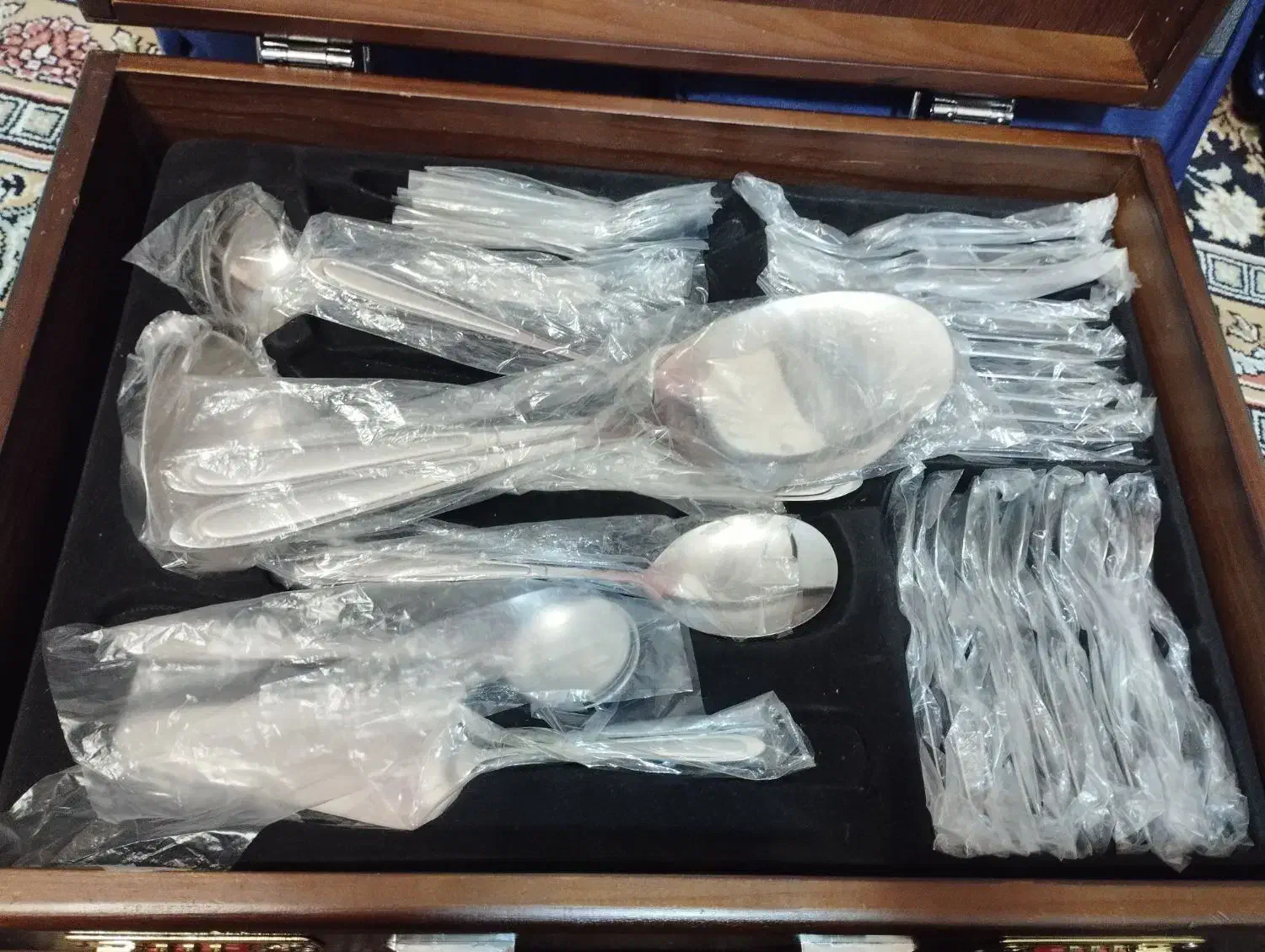 سرویس قاشق چنگال 12نفره استیل ژاپن|ظروف سرو و پذیرایی|قم, پردیسان|دیوار