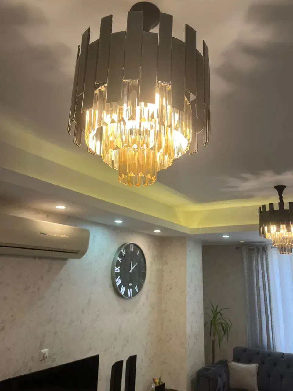 لوستر سالن و آشپزخانه شیک|لوستر و چراغ آویز|رشت, پل تالشان|دیوار