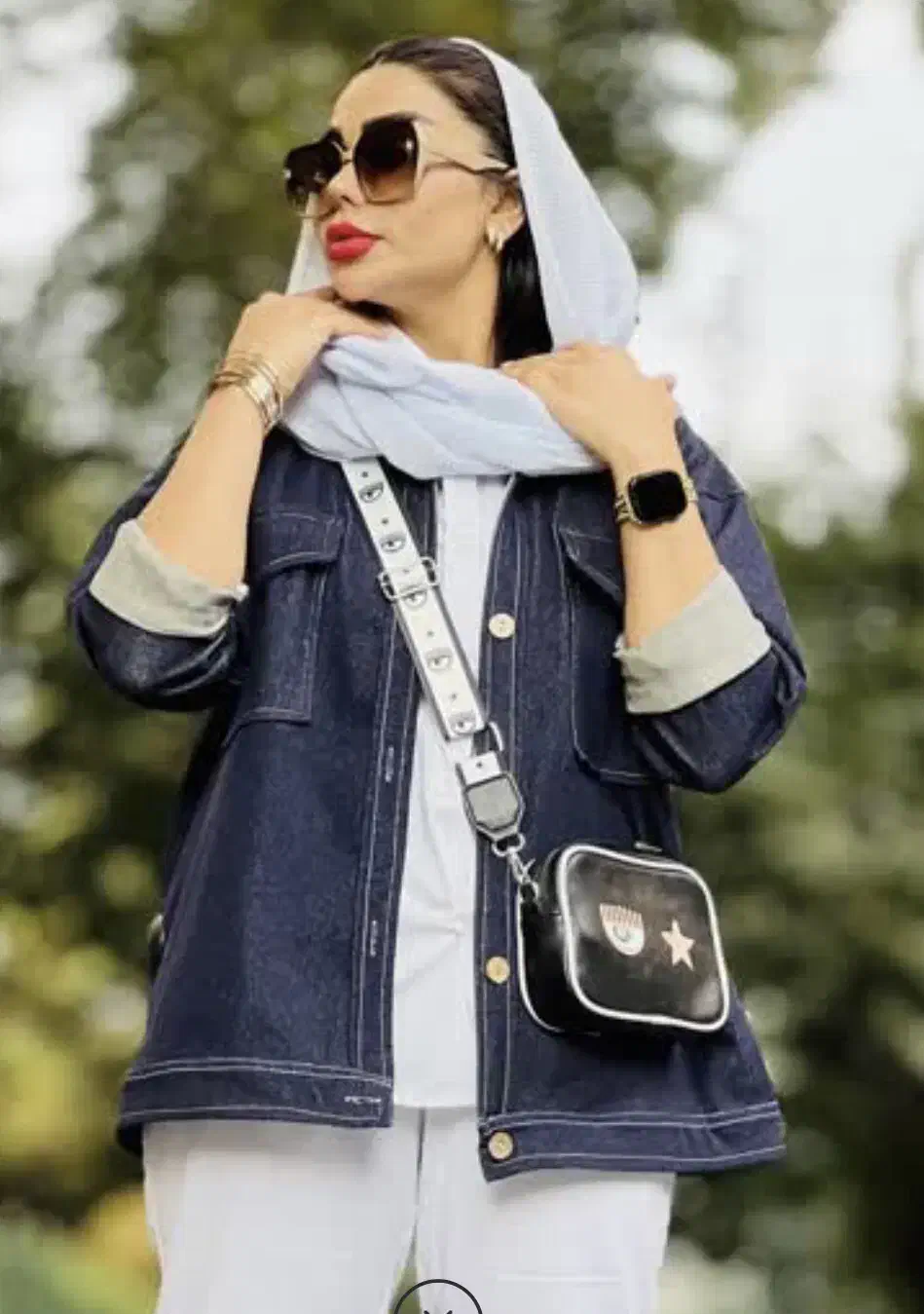 کت پاییزه جین بار بوتیک کاملا نو جنسش لطیفه تا۵۰|لباس|ساری, |دیوار