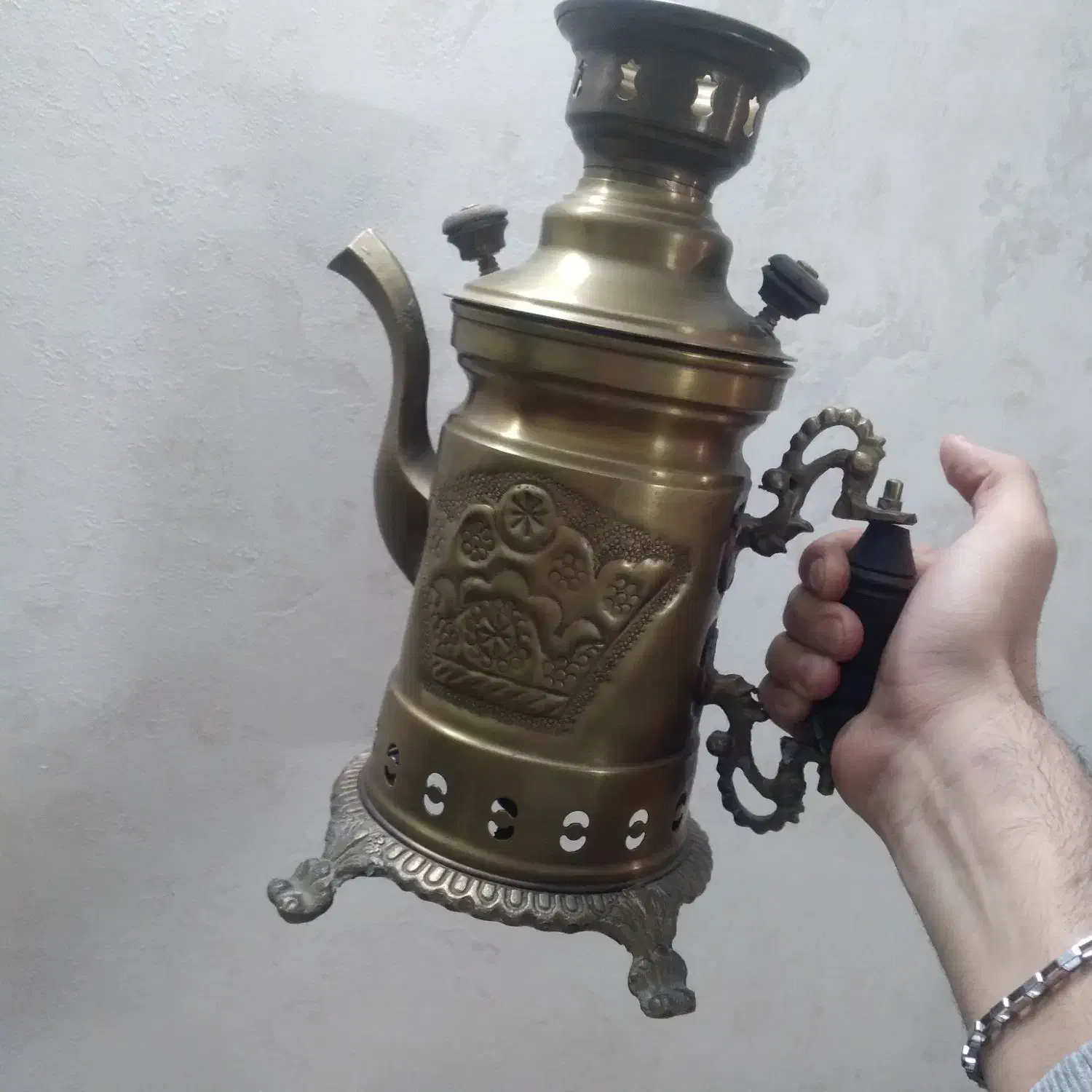 سماور ذغالی برنجی|سماور، چایساز، قهوهساز|همدان, |دیوار