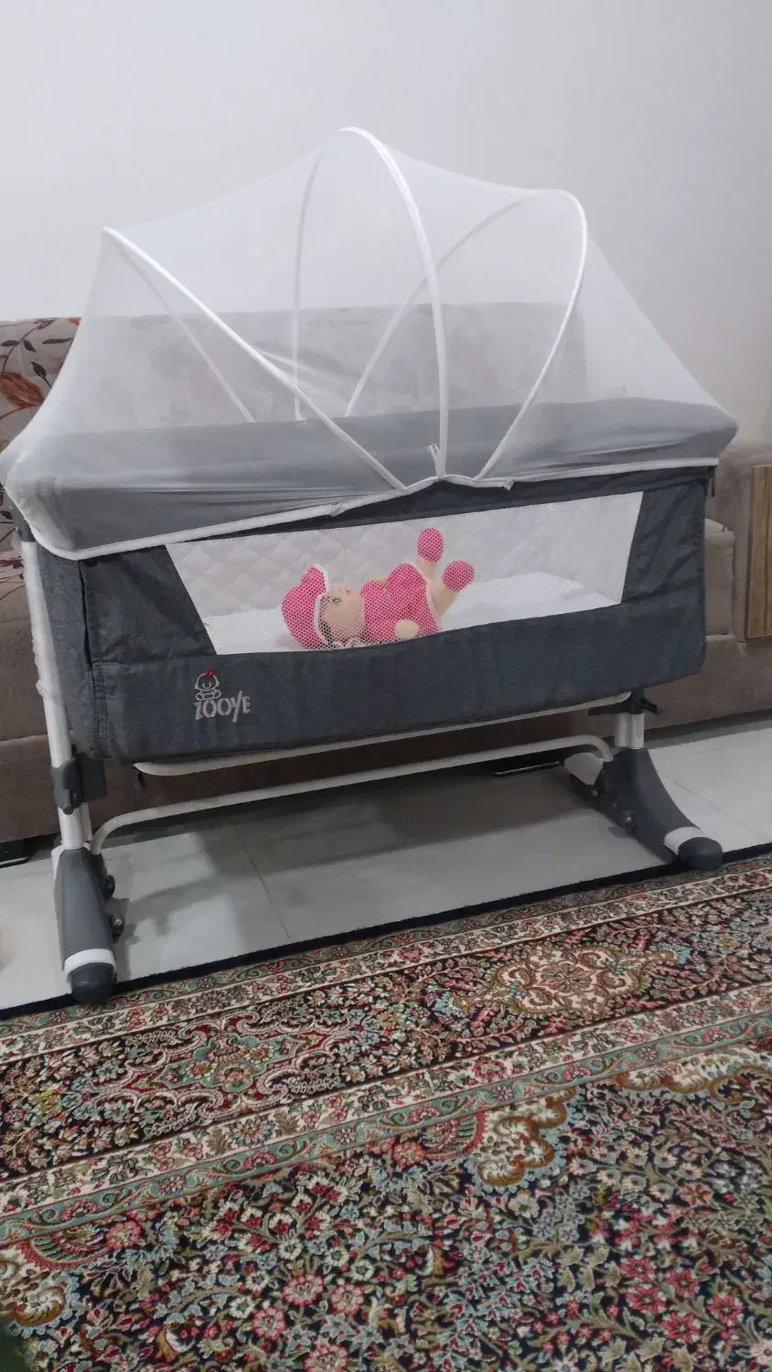 تخت کودک کنار مادر|تخت و صندلی بچه|جیرفت, |دیوار