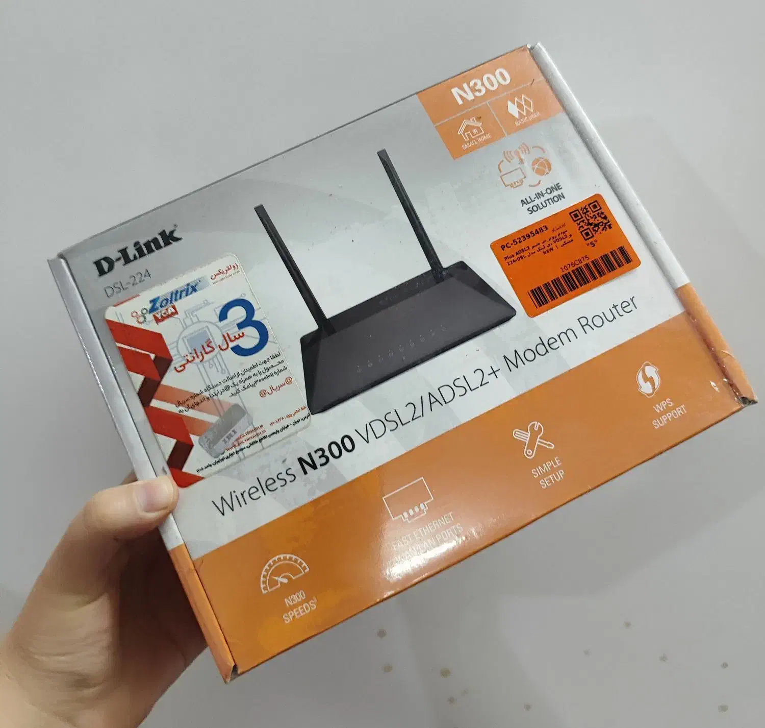 مودم D-Link مدل dsl-224|مودم و تجهیزات شبکه|قم, باجک دو|دیوار