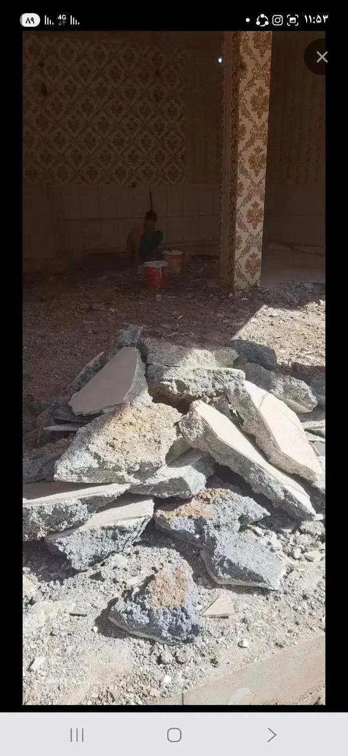 تخریب ساختمان داخلی و آرک اوپن سقف|خدمات پیشه و مهارت|رباط‌کریم, رباط‌کریم|دیوار