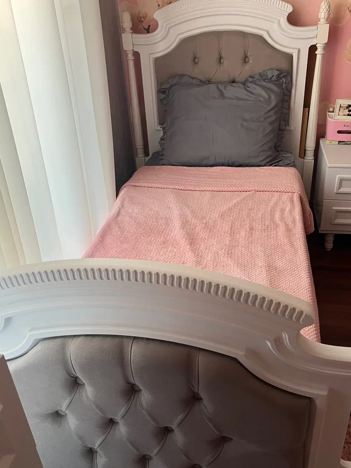 تخت یک نفره شیک Mdfوکیوم+تشک نیمه طبی|تخت و سرویس خواب|قائمشهر, |دیوار