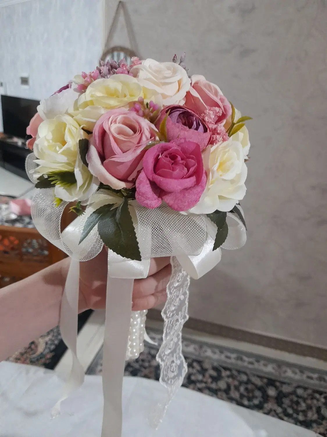 دسته گل|گل مصنوعی|اندیشه, شهرک صدف|دیوار
