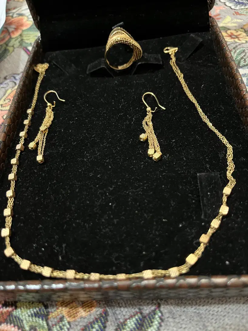 نیم ست طلا|جواهرات|جیرفت, |دیوار