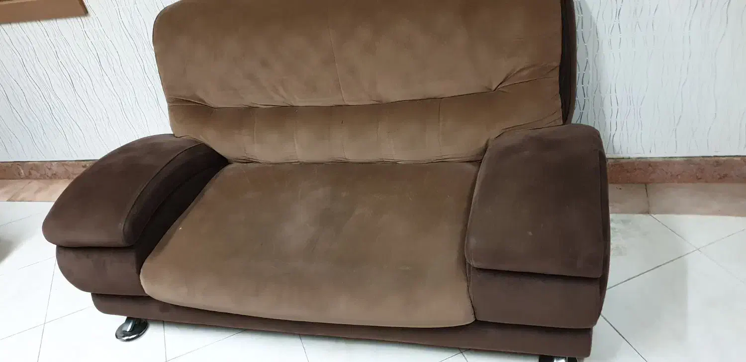 اثاثیه اضافی تخت فلزی+دو دست مبل ۷نفرمعاوضه باهرچی|مبلمان خانگی و میز عسلی|رشت, توشیبا|دیوار