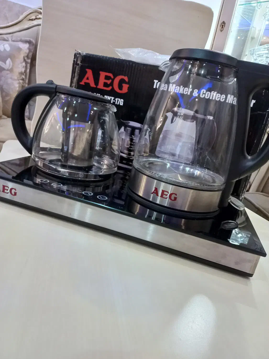 چای ساز AEG کنارهمی|سماور، چای‌ساز، قهوه‌ساز|مشهد, زمرد|دیوار